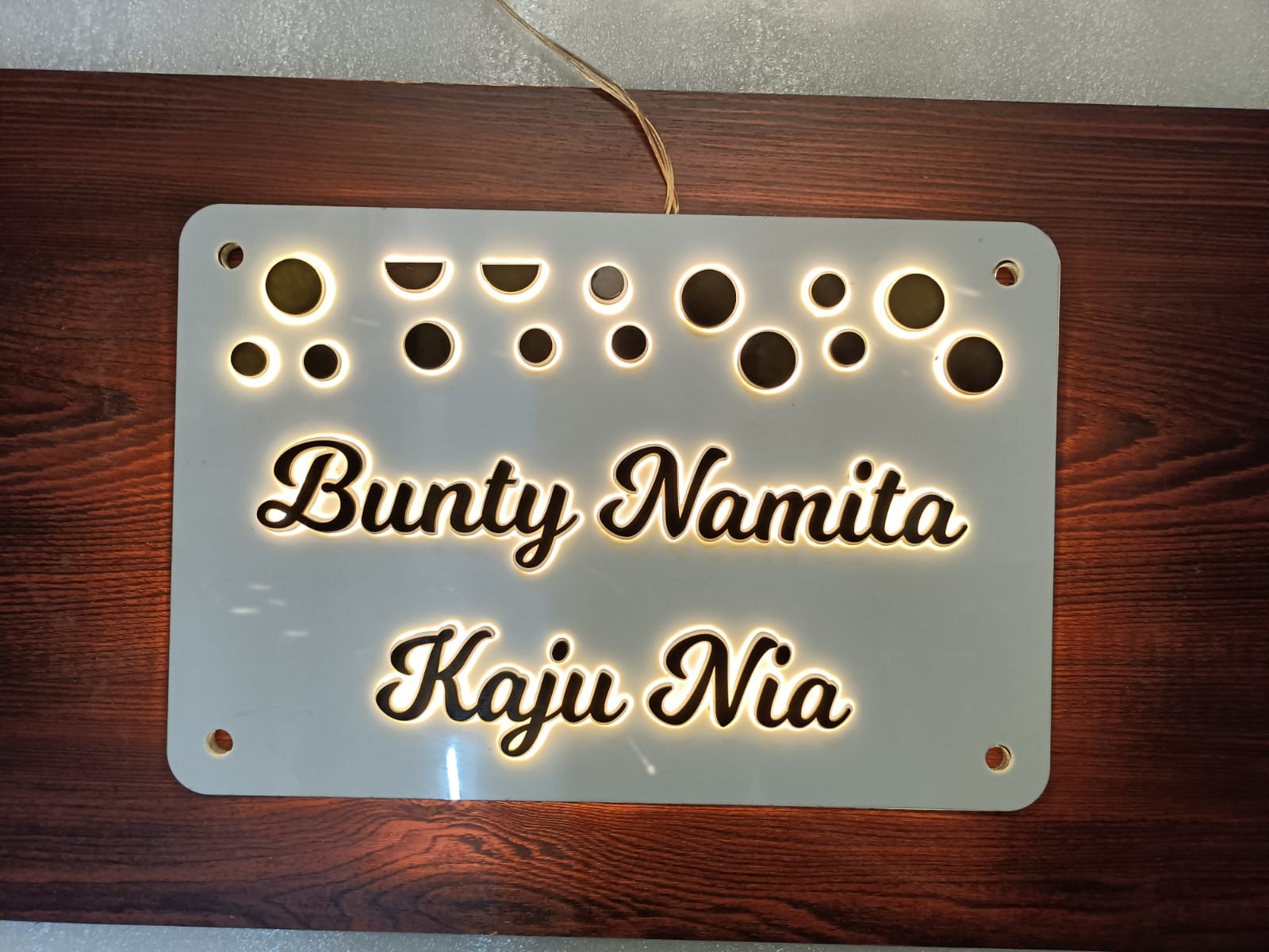 Acrylic LED Name Plate